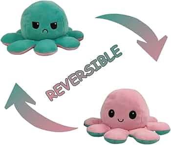 Amazon.co.jp: 可逆タコぬいぐるみ、かわいいミニぬいぐるみ